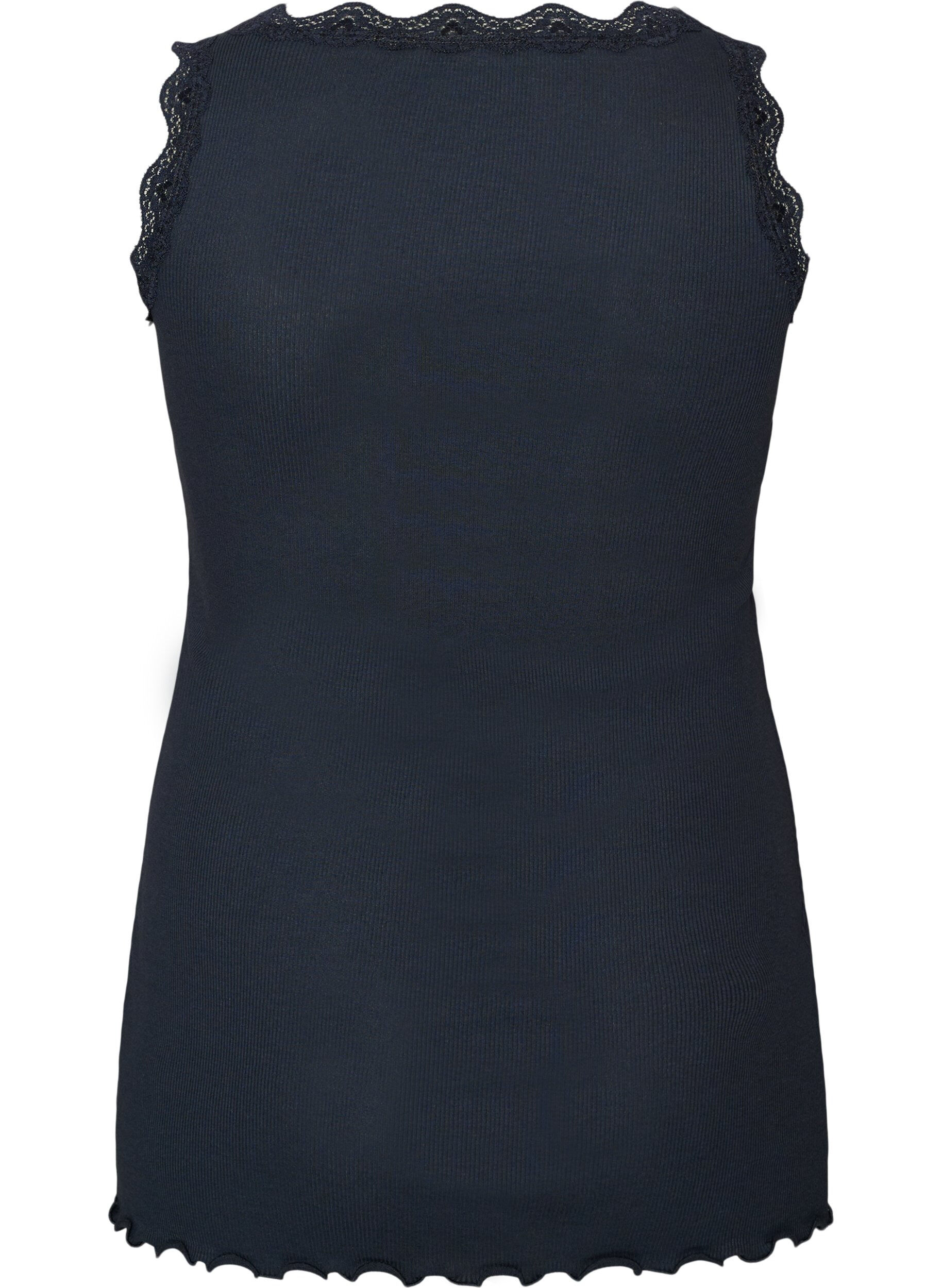 ZizziTop met kant, Blauw, Packshot image number 1