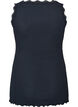 Top met kant, Blauw, Packshot image number 1