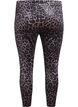 Velour leggings met luipaardpatroon, Bruin, Packshot image number 1