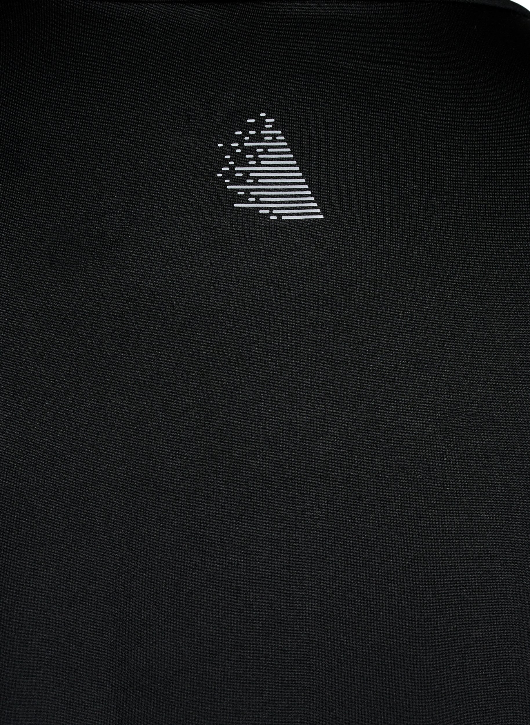 Zizzi Workout top met hoge hals, Black, Packshot image number 3