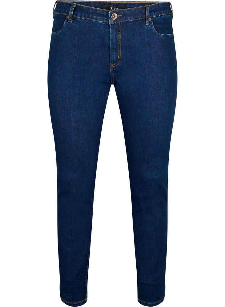 Slim-fit Emily jeans met normale taille - Blauw - Maat 42-60 - Zizzi