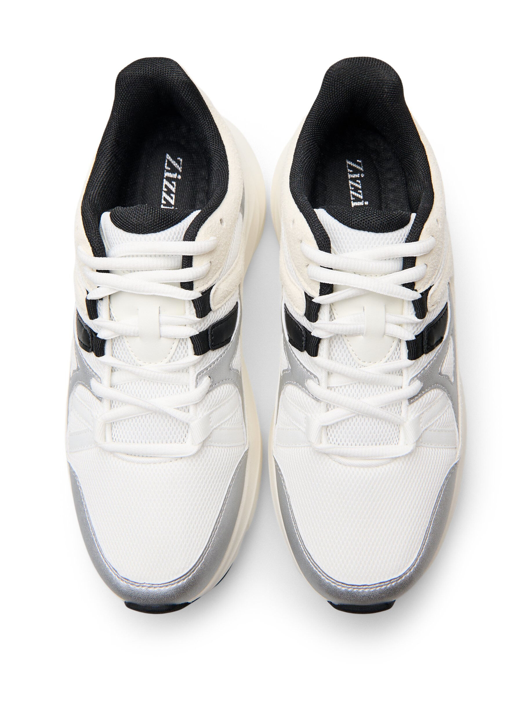 Zizzi Comfortabele sneakers met een schokabsorberende zool, Wit, Packshot image number 2