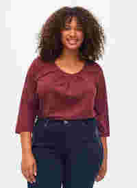 Katoenen blouse met 3/4 mouwen, Port Royal, Model