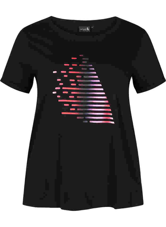 Trainingsshirt met print, Black Gradiant, Packshot image number 0