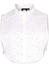 Kraag van broderie anglaise, Bright White