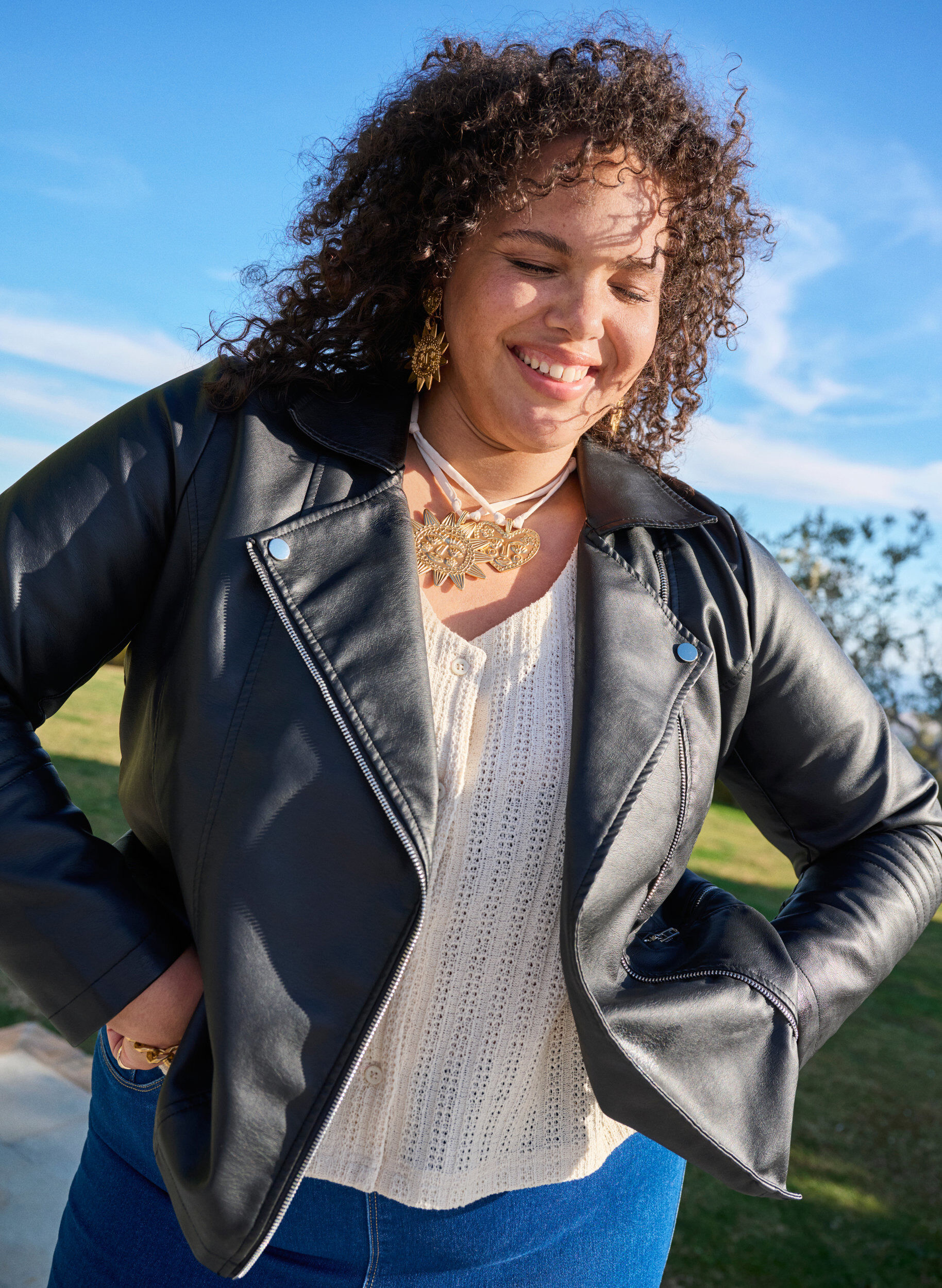 Zizzi Cardigan met korte mouwen, Vanille, Image image number 0