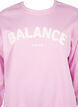 Sweatshirt met badstof tekst, Roze, Packshot image number 2
