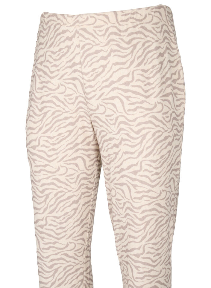 Velours broek met print, Pink Tint AOP, Packshot image number 2