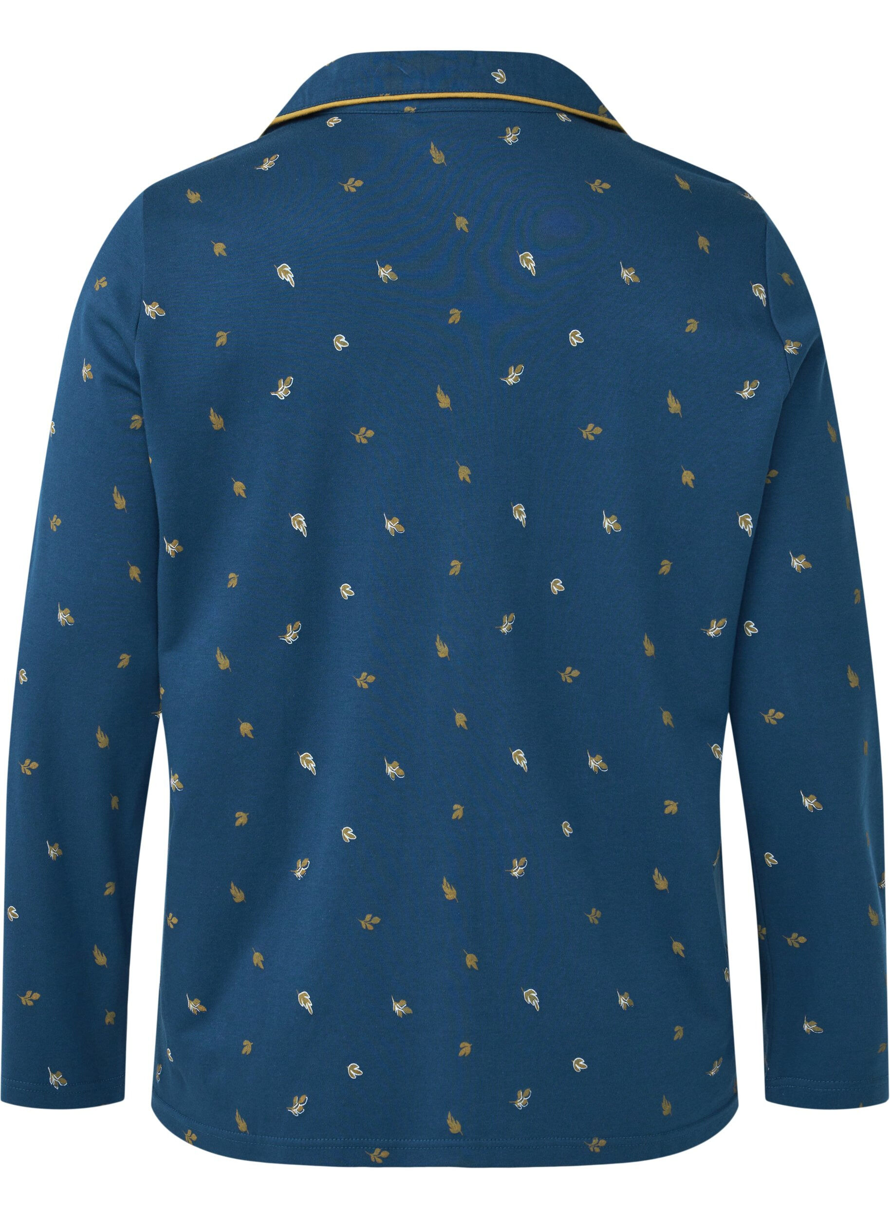 Zizzi Katoenen nachthemd, Blue Opal AOP, Packshot image number 1