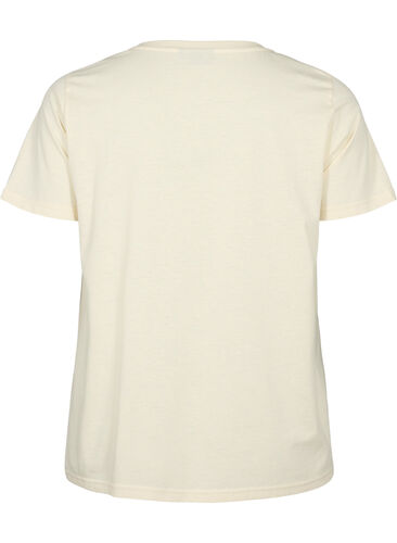 T-shirt met korte mouwen en v-hals, Birch, Packshot image number 1