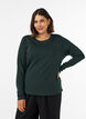 Basic T-shirt met lange mouwen en ronde hals, Groen, Model image number 0