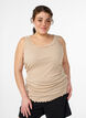 Top met kanten afwerking, Beige, Model image number 0