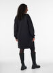 Losse sweatshirtjurk met zakken, Zwart, Model image number 2