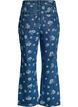 Gemma high-waist bloemen jeans, Blauw, Packshot image number 1