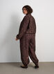 Bomberjack met jacquard bloemenpatroon, Bruin, Model image number 2