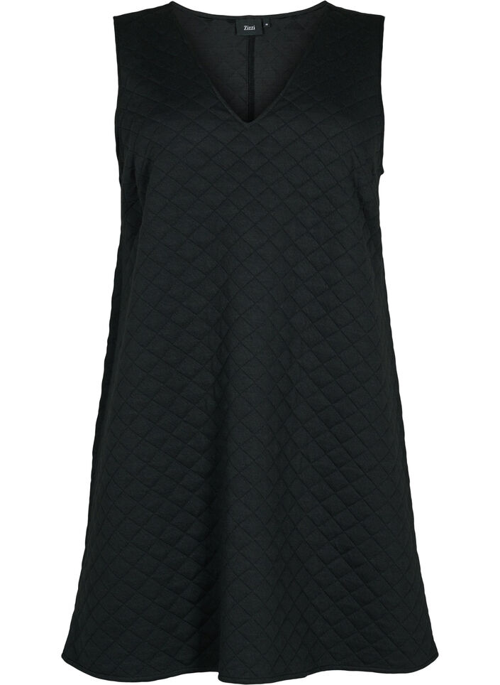 Gewatteerde Spencer jurk, Black, Packshot image number 0