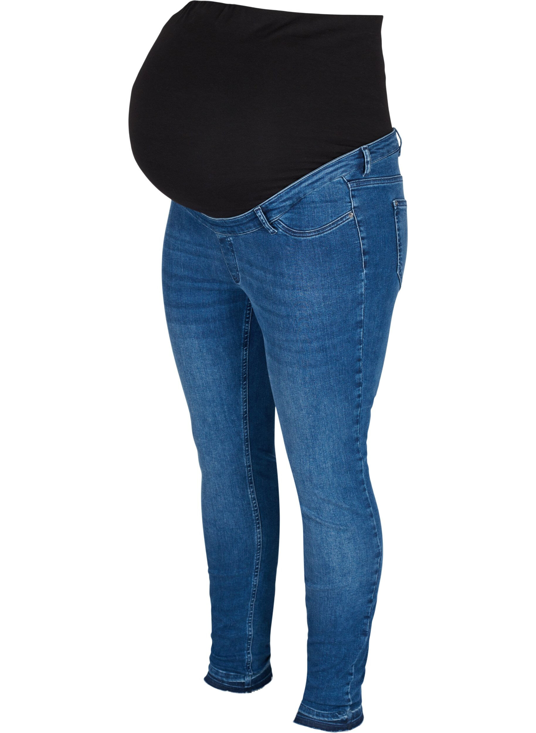 Zizzi Zwangerschapsjeans Amy, Blue denim, Packshot image number 0