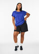 Los workout T-shirt met korte mouwen, Paars, Model image number 1