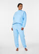 Sweatpants met hoge taille, Blauw, Model image number 0