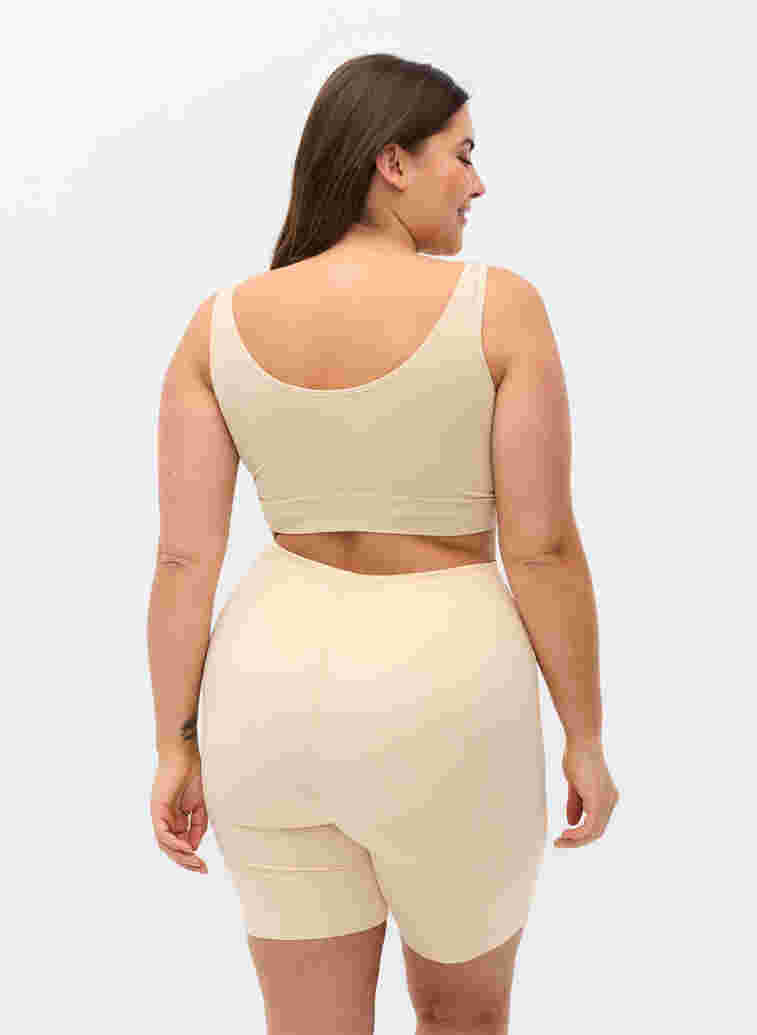 Light shapewear shorts met hoge taille, Nude, Model image number 1