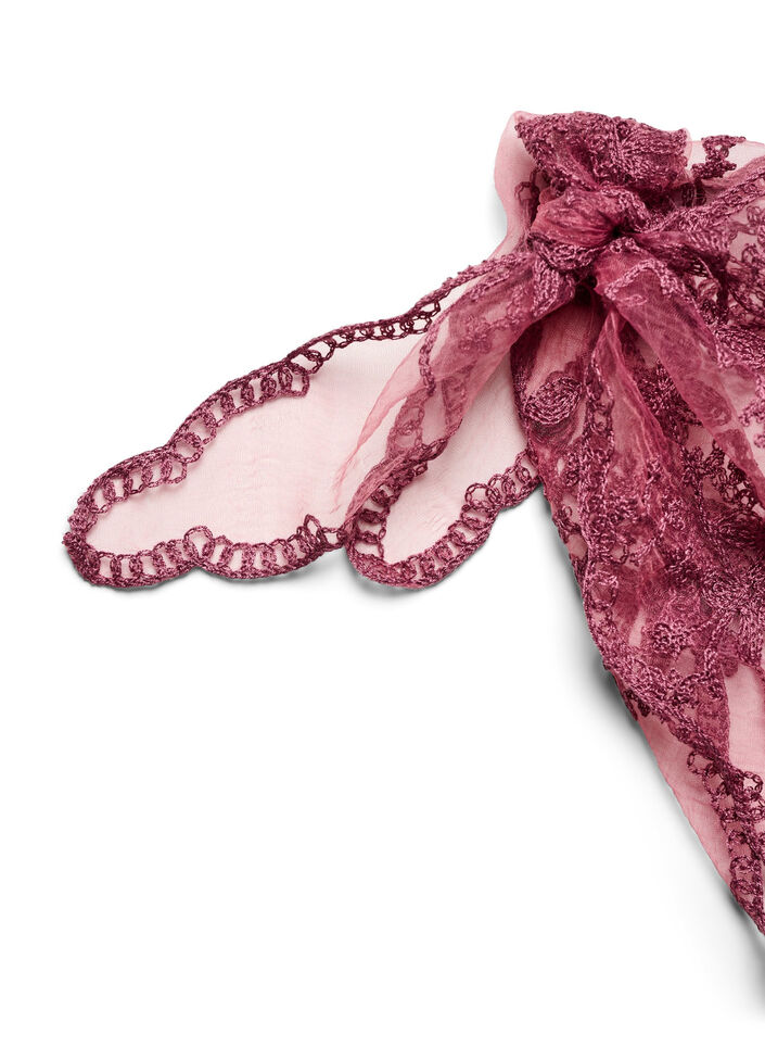 Driehoekige kanten sjaal, Rood, Packshot image number 2