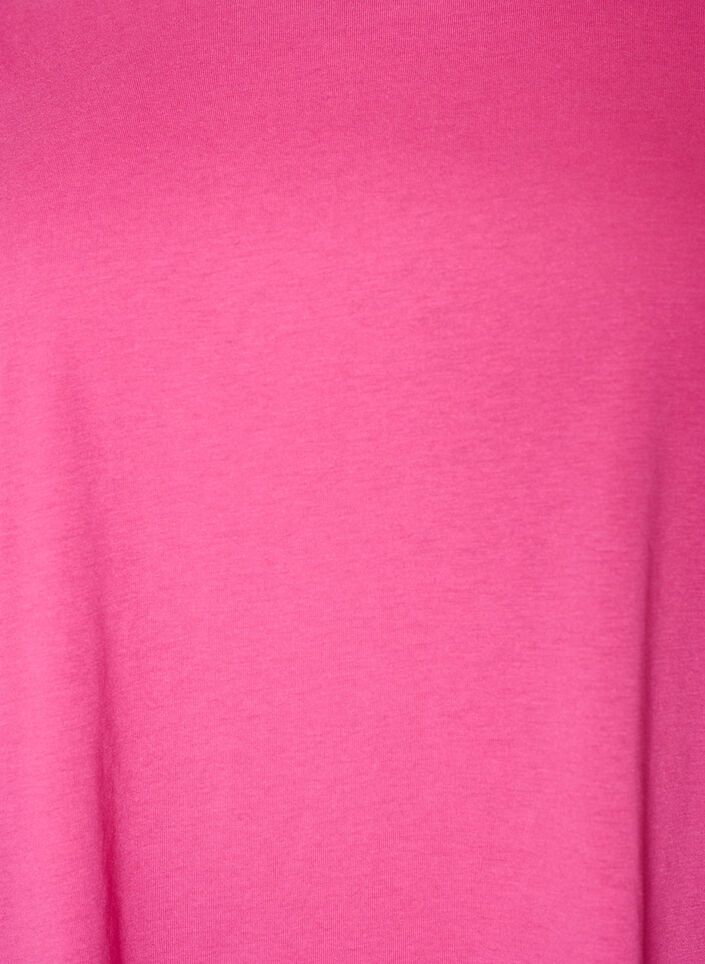 T-shirt met korte mouwen van katoenmix, Roze, Packshot image number 2