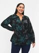 FLASH - Blouse met lange mouwen en print, Black Scarab Flower, Model image number 0