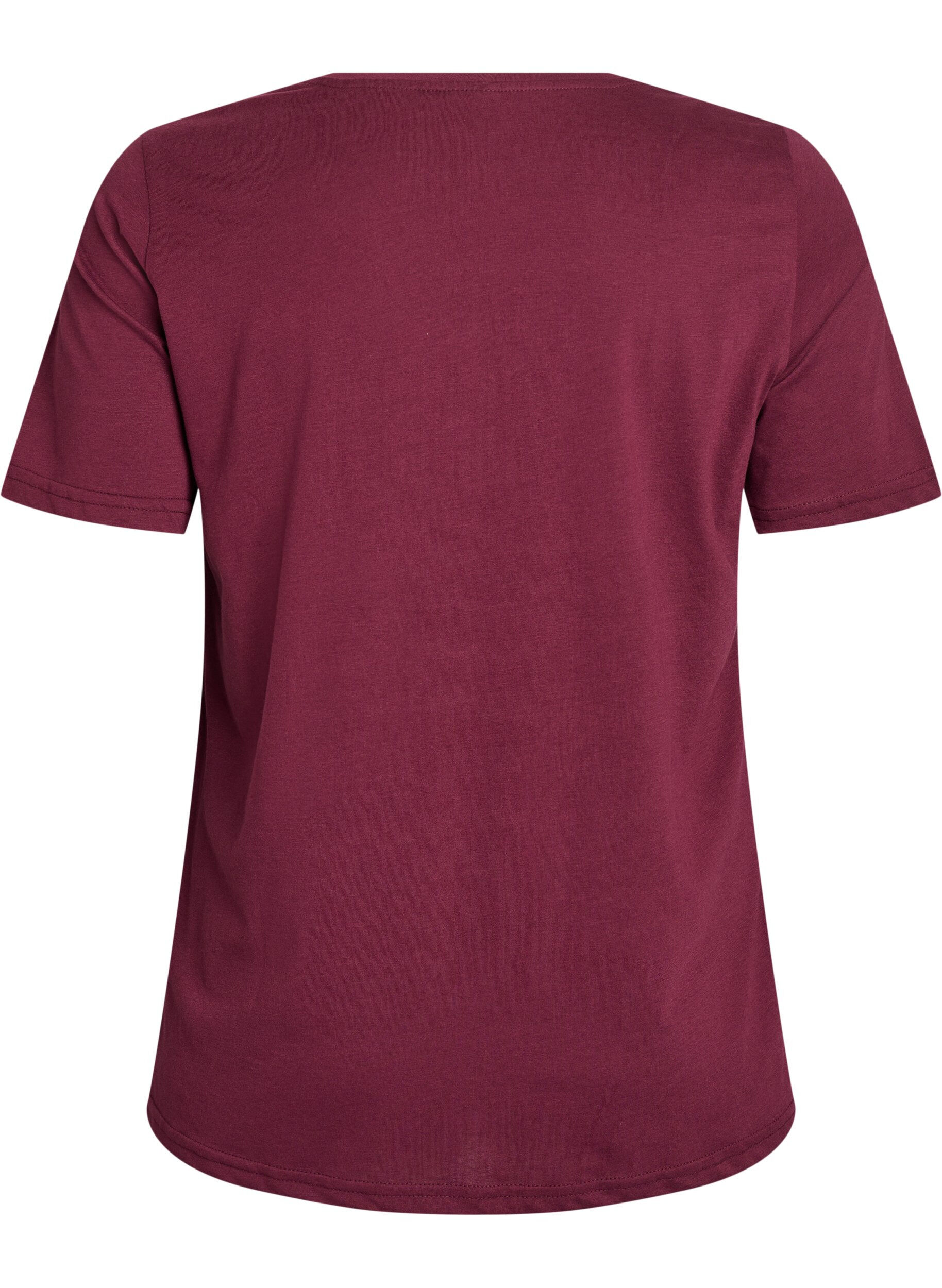ZizziT-shirt met print, Rood, Packshot image number 1