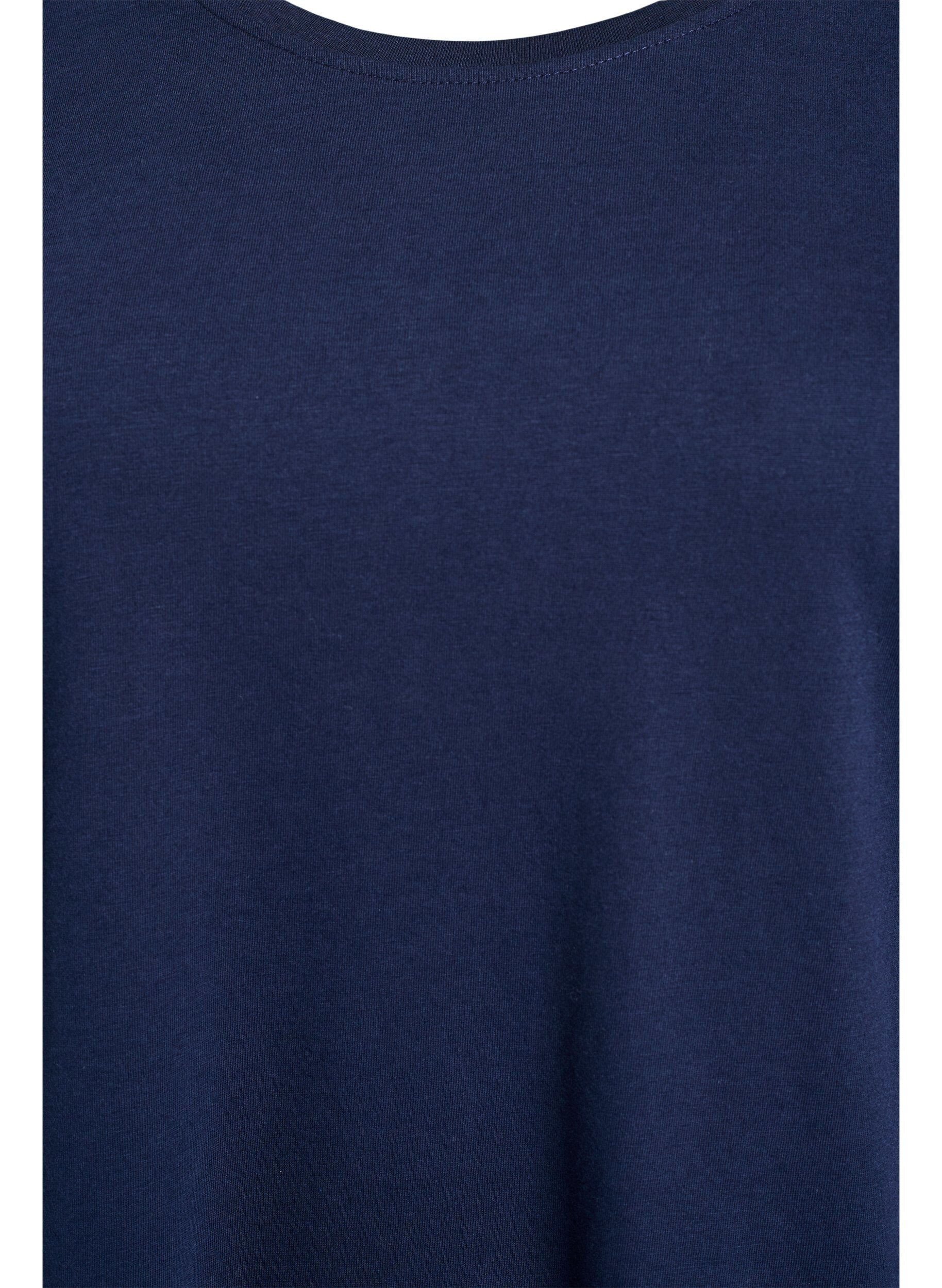 ZizziT-shirt met print, Blauw, Packshot image number 2