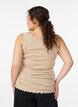Top met kanten afwerking, Beige, Model image number 2