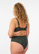 Braziliaanse bikinislip in gestructureerd mesh, Groen, Model image number 1