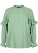 Blouse met ruches en knopen, Green Bay, Packshot image number 0