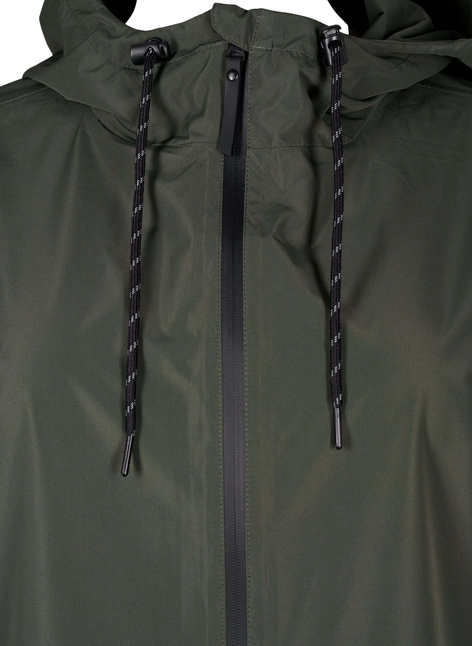ZizziRegenjas met zakken en capuchon, Groen, Packshot image number 2