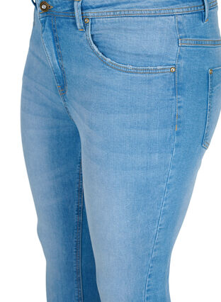 Super slim Amy jeans met rits, Light blue, Packshot image number 2