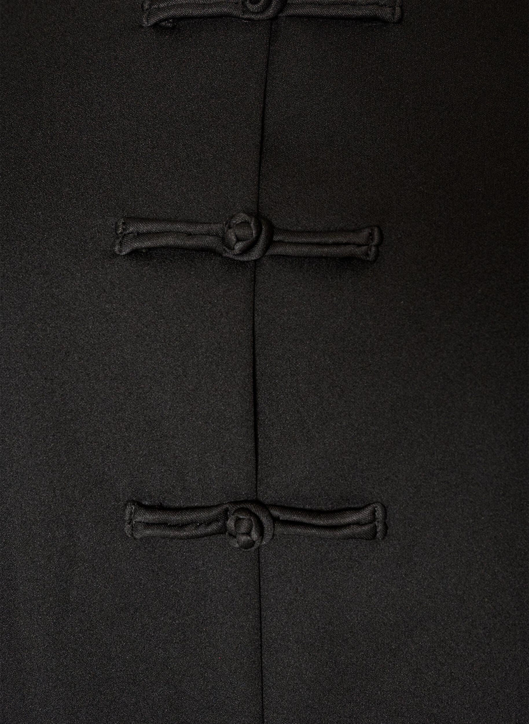 ZizziStrakzittend cardigan met knoopsluitingen, Zwart, Packshot image number 2