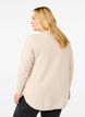Gebreide blouse met kralen, Pumice Stone Mel., Model image number 1