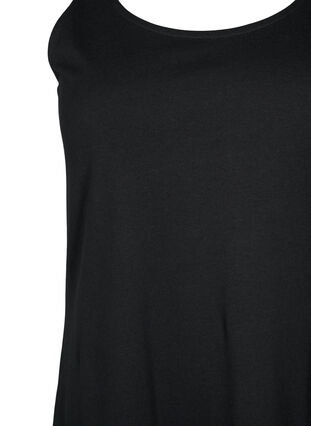Mouwloze katoenen jurk met a-vorm, Black, Packshot image number 2
