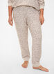 Velours broek met print, Pink Tint AOP, Model image number 2
