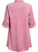 Corderoy jurk met rits en 3/4-mouwen, Roze, Packshot image number 1