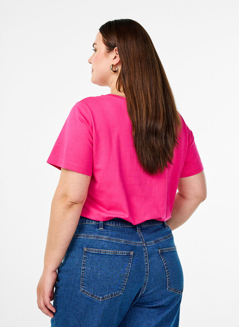 Katoenen T-shirt met motief, Raspb. w. Strawberry, Model image number 1