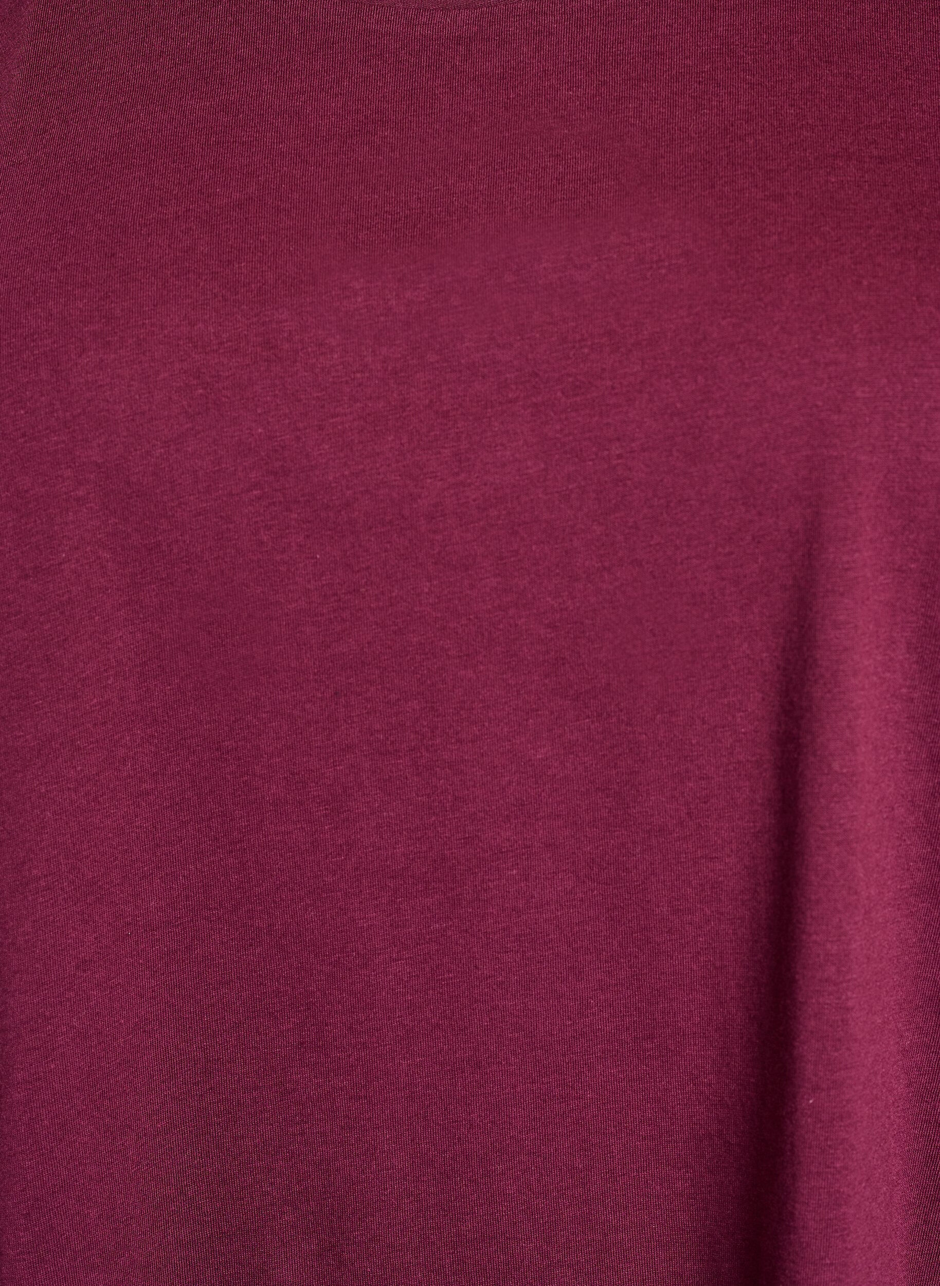 ZizziT-shirt met korte mouwen van katoenmix, Rood, Packshot image number 2