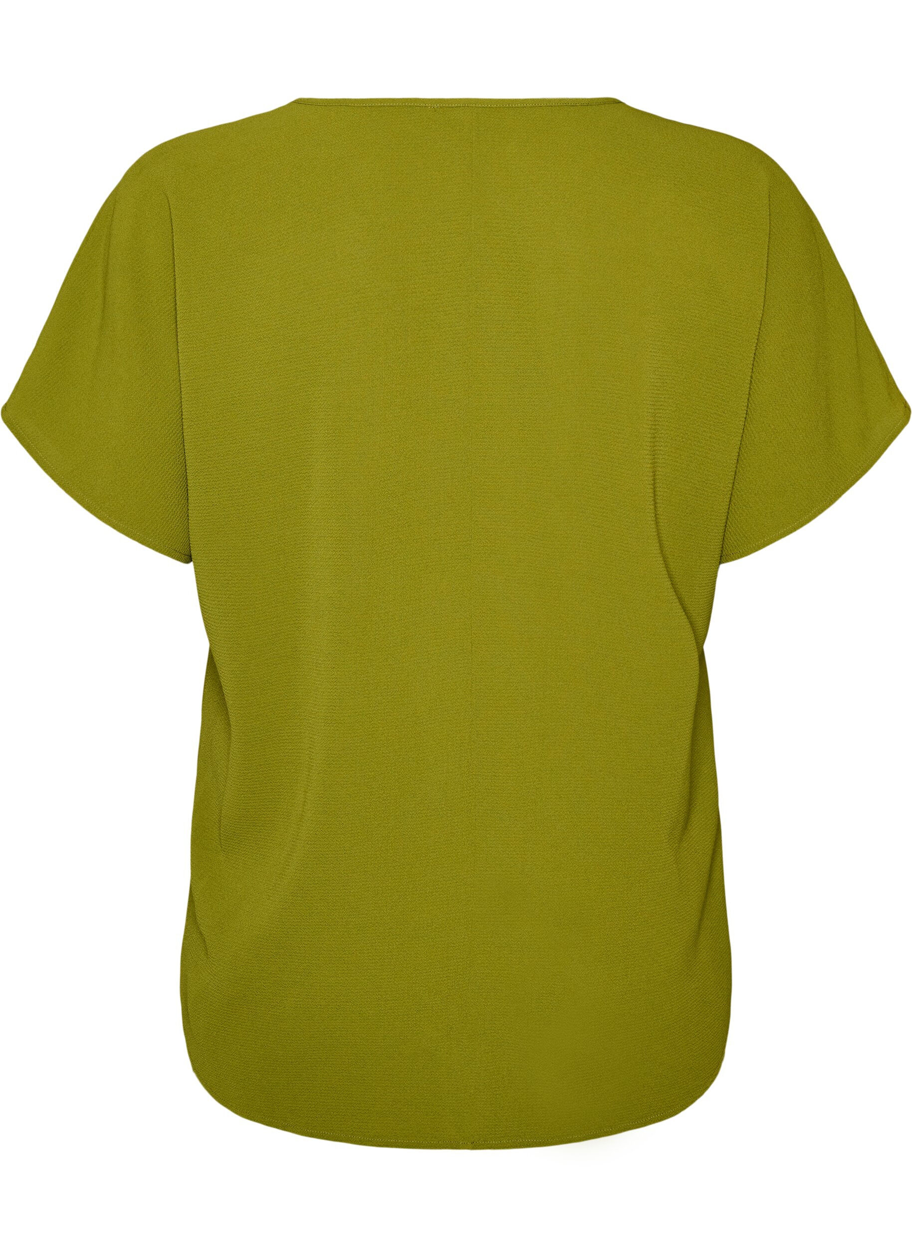 ZizziTop met korte mouwen en ronde hals, Groen, Packshot image number 1