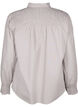Shirt met strepen en smok, Silver Mink Wh. St., Packshot image number 1