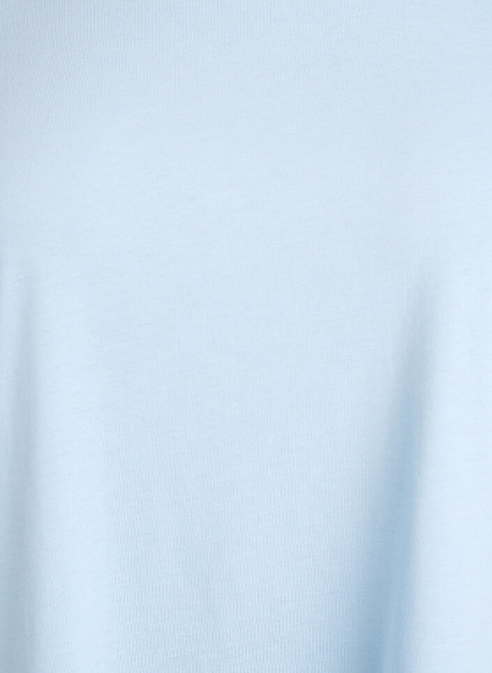 T-shirt met korte mouwen van katoenmix, Blauw, Packshot image number 2