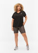 Sport broekje met print, Black w. Text Print, Model image number 0