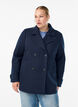 Korte jas met dubbele knoopsluiting, Blauw, Model image number 0