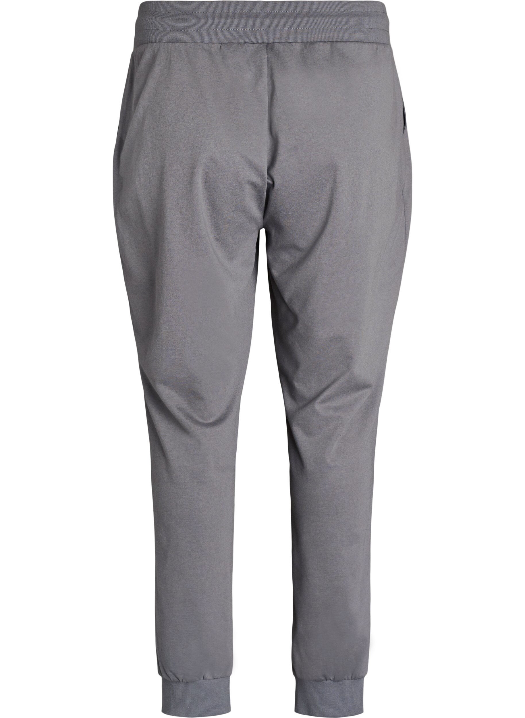 ZizziLosse trainingsbroek met zakken, Grijs, Packshot image number 1