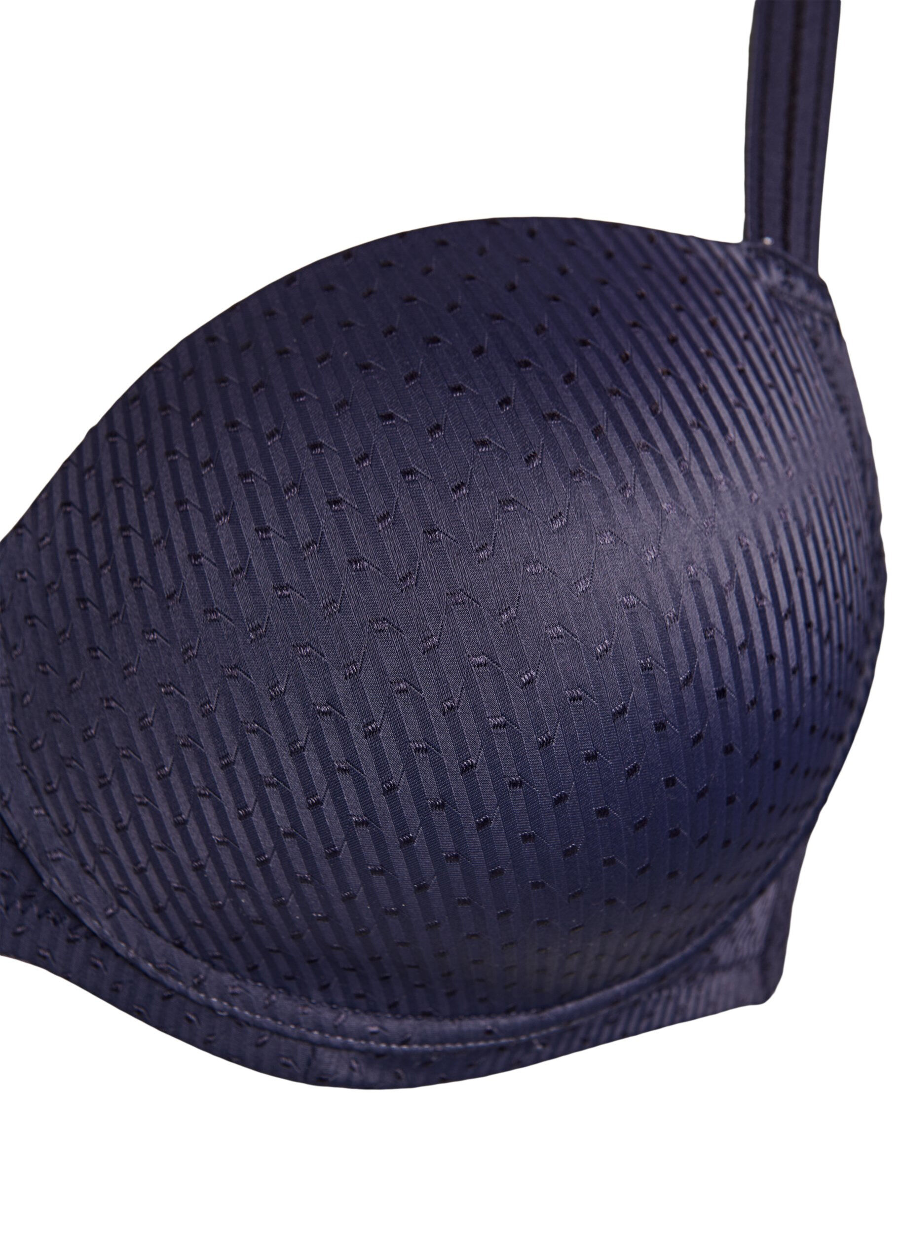 Zizzi Voorgevormde beugelbeha met patroon, Blauw, Packshot image number 2