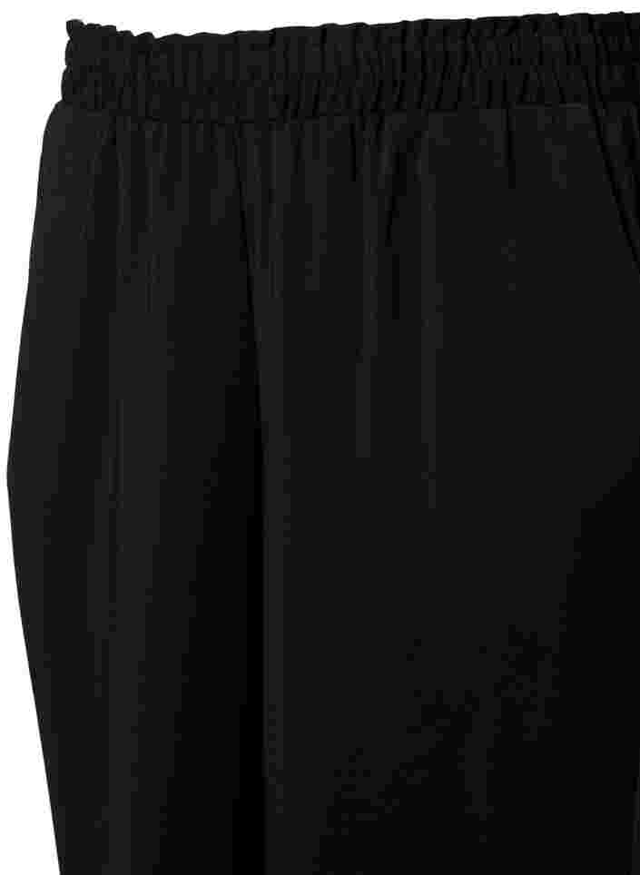 Uitlopende broek met zakken, Black, Packshot image number 2
