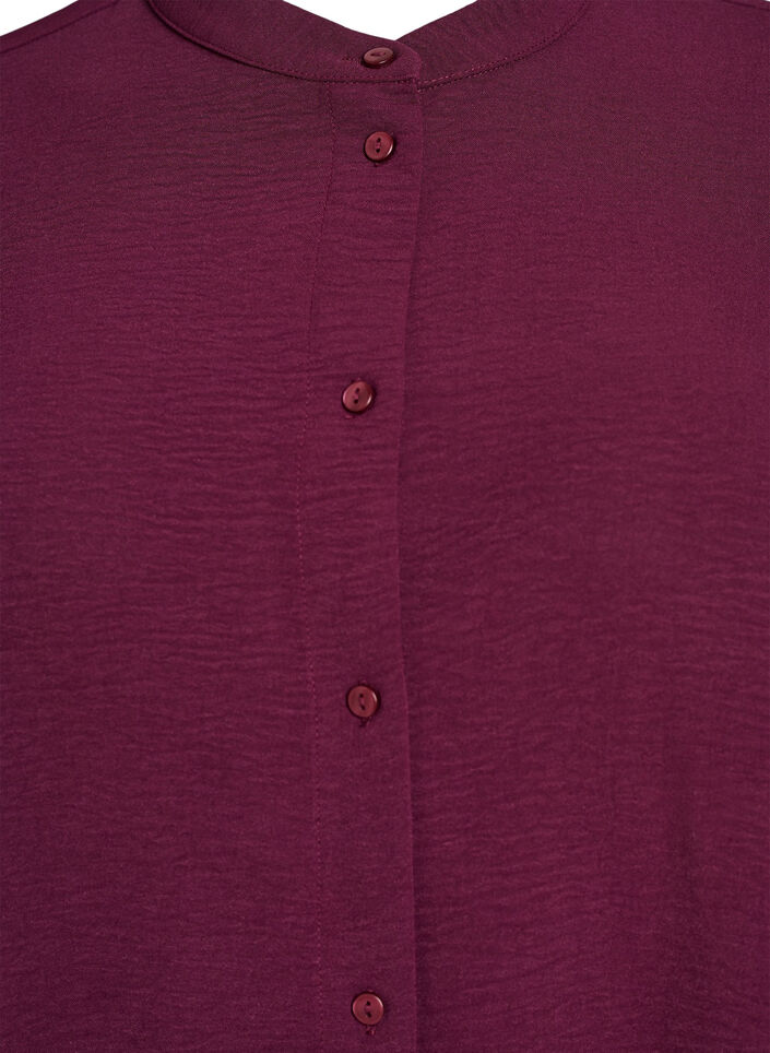 Tuniek met 3/4 mouwen, Donker Bordeaux, Packshot image number 2